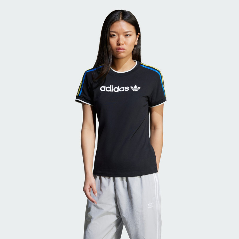 adidas Linear Logo 3-Stripes Tee outlook