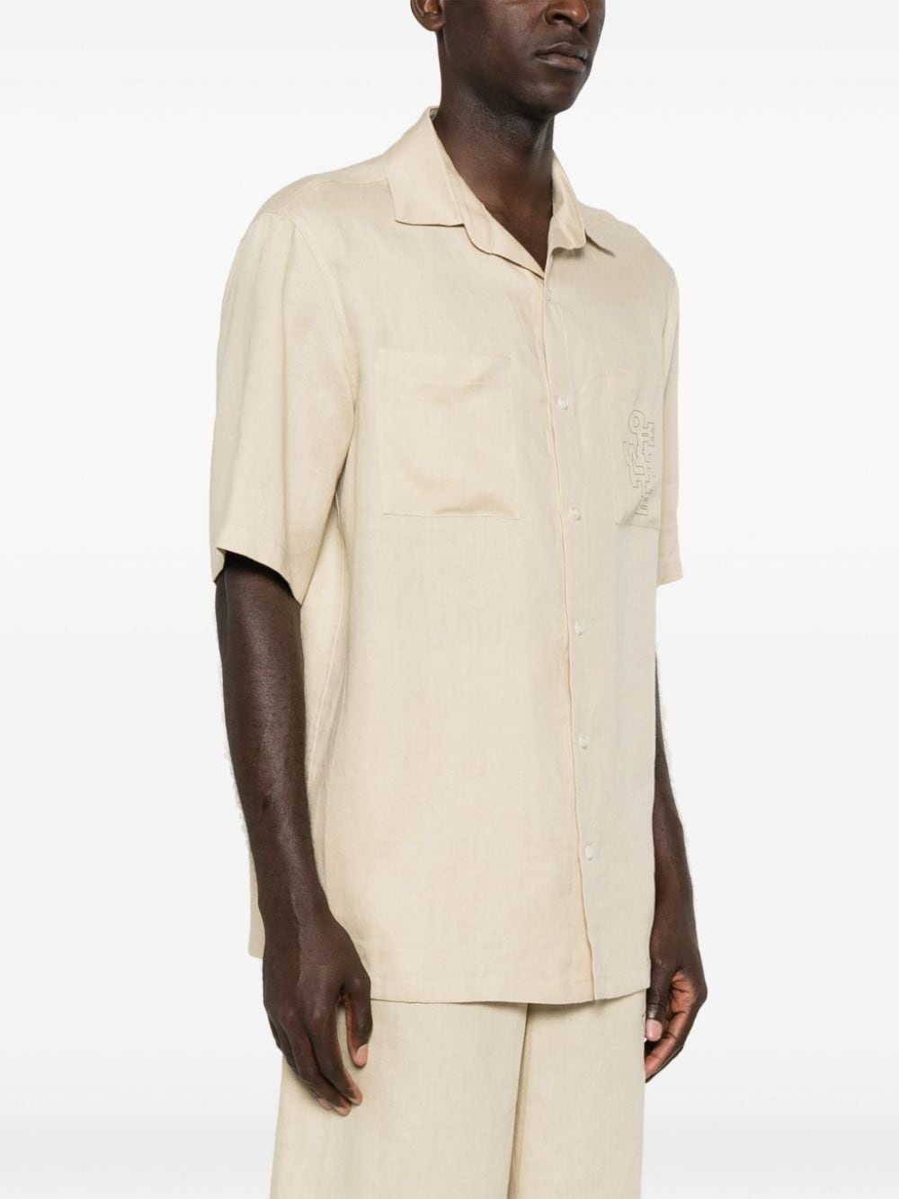 Outline Arrow linen shirt - 4