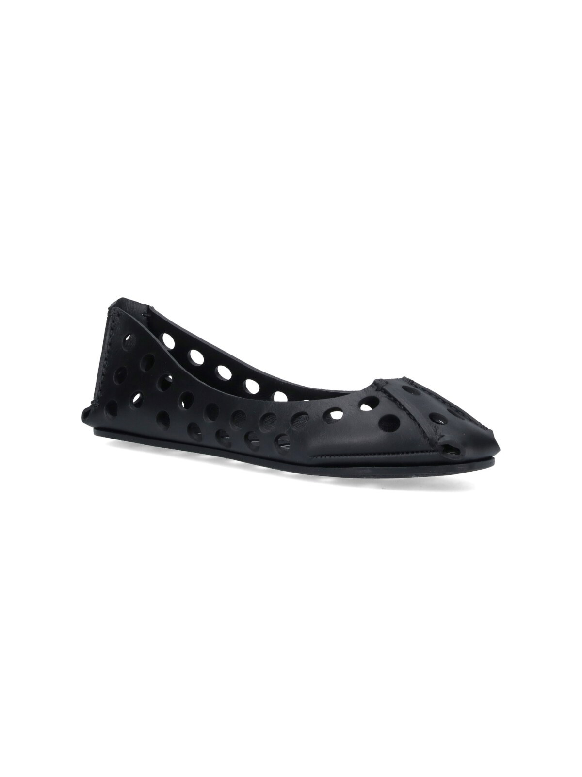 LEATHER BALLET FLATS - 2