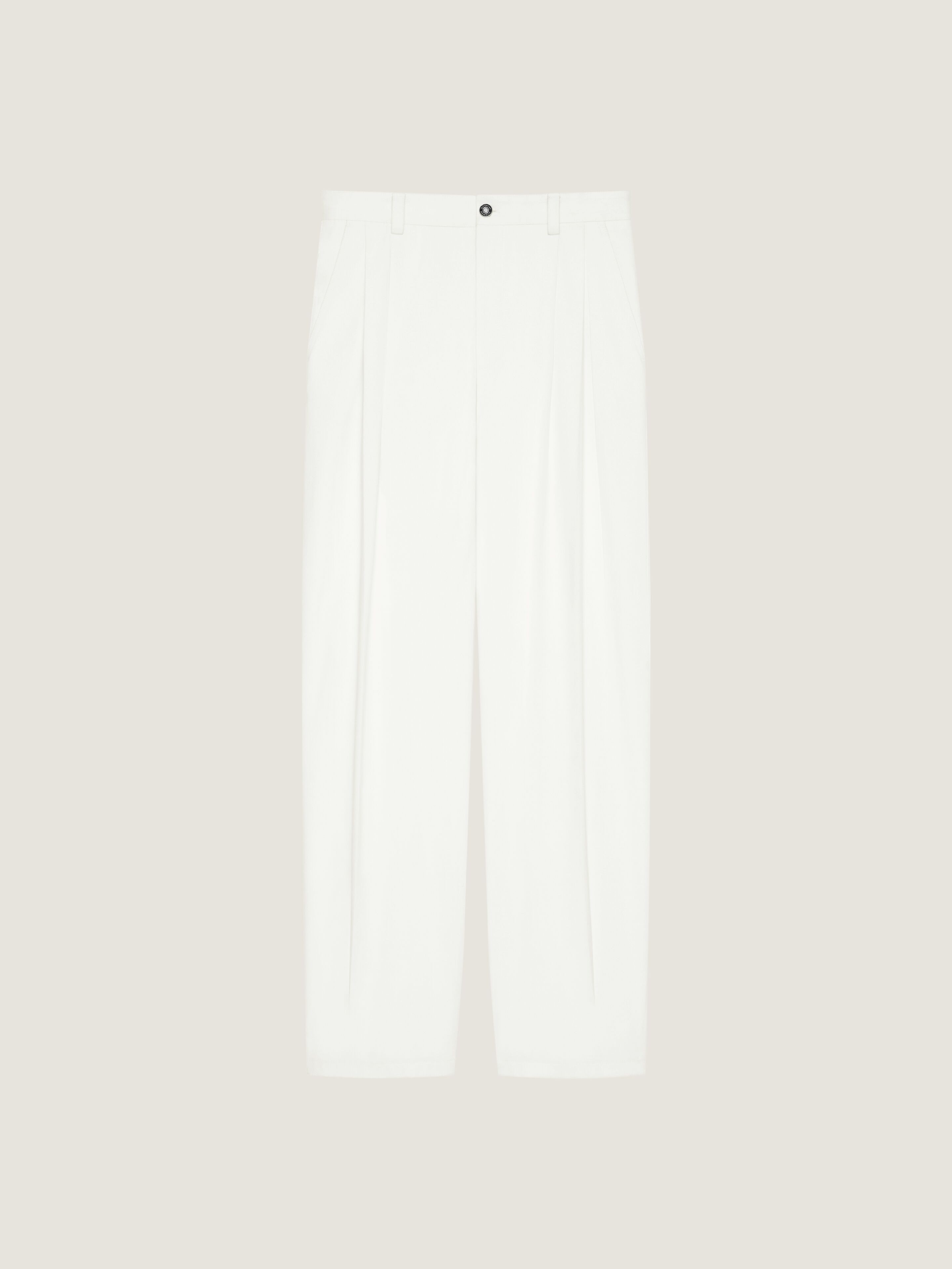 TWO-PLEAT PANTS IN COTTON - 1