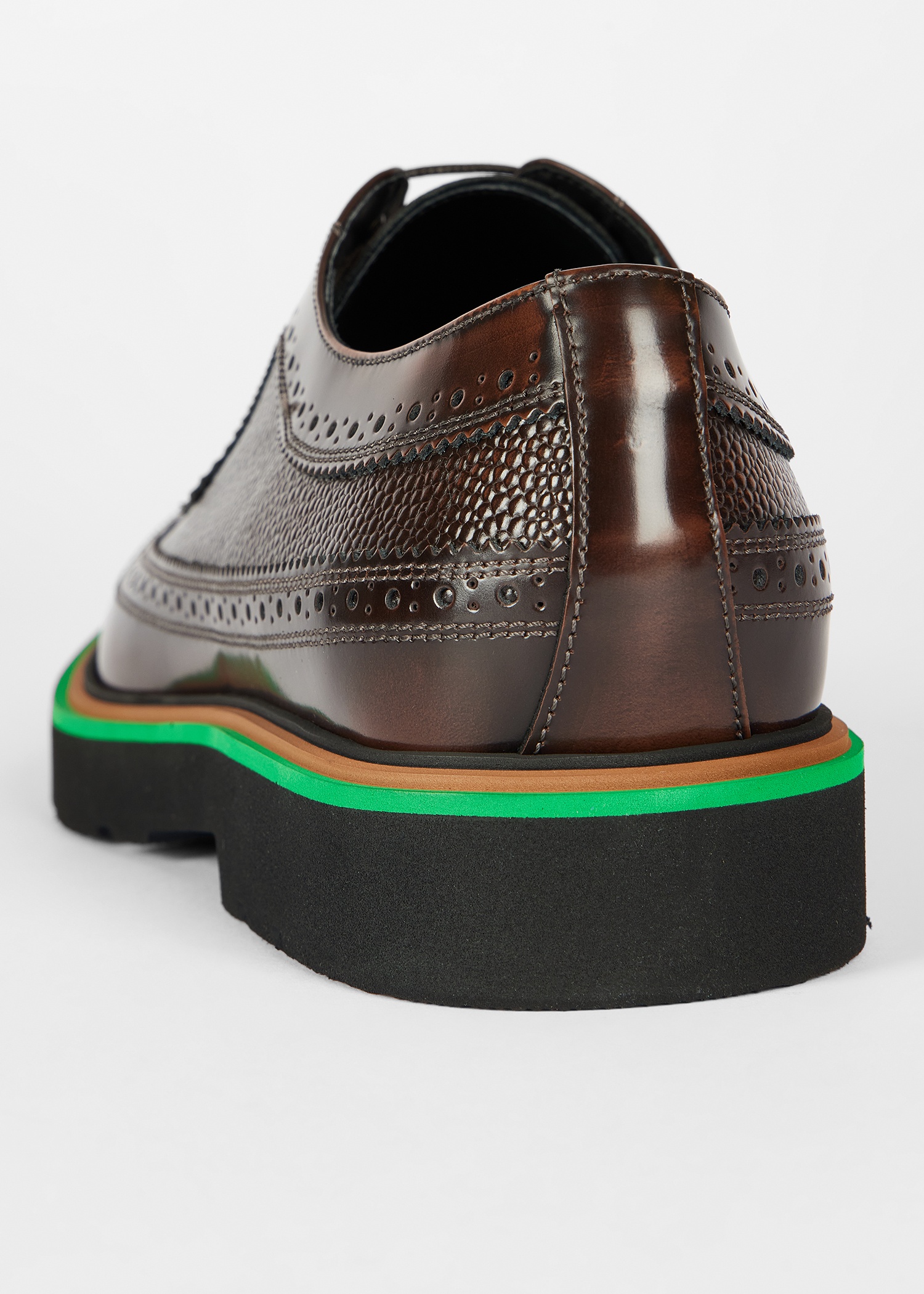Brown Leather 'Count' Brogues - 5
