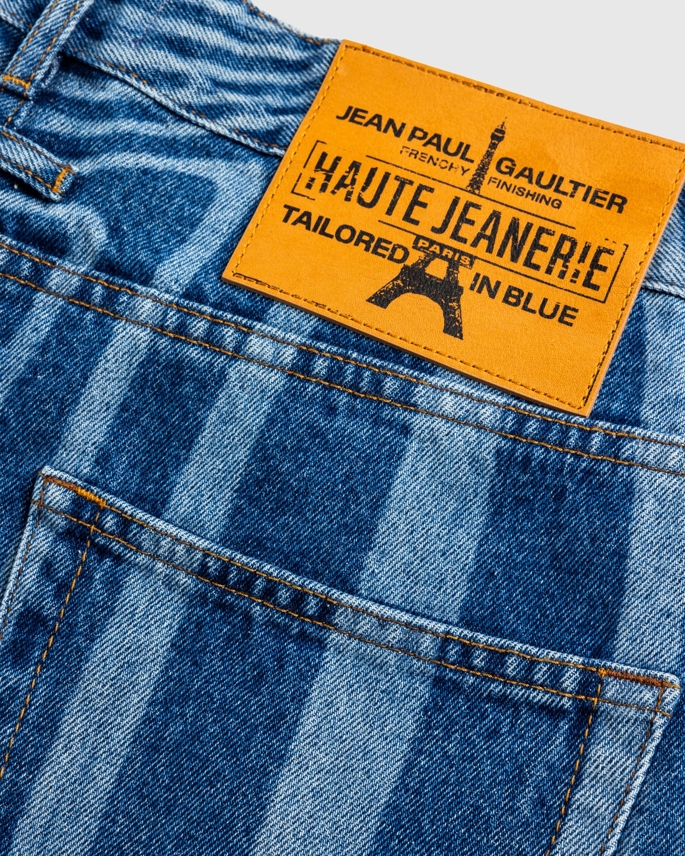 Jean Paul Gaultier – Laser Print Denim Pant Vintage Blue - 6