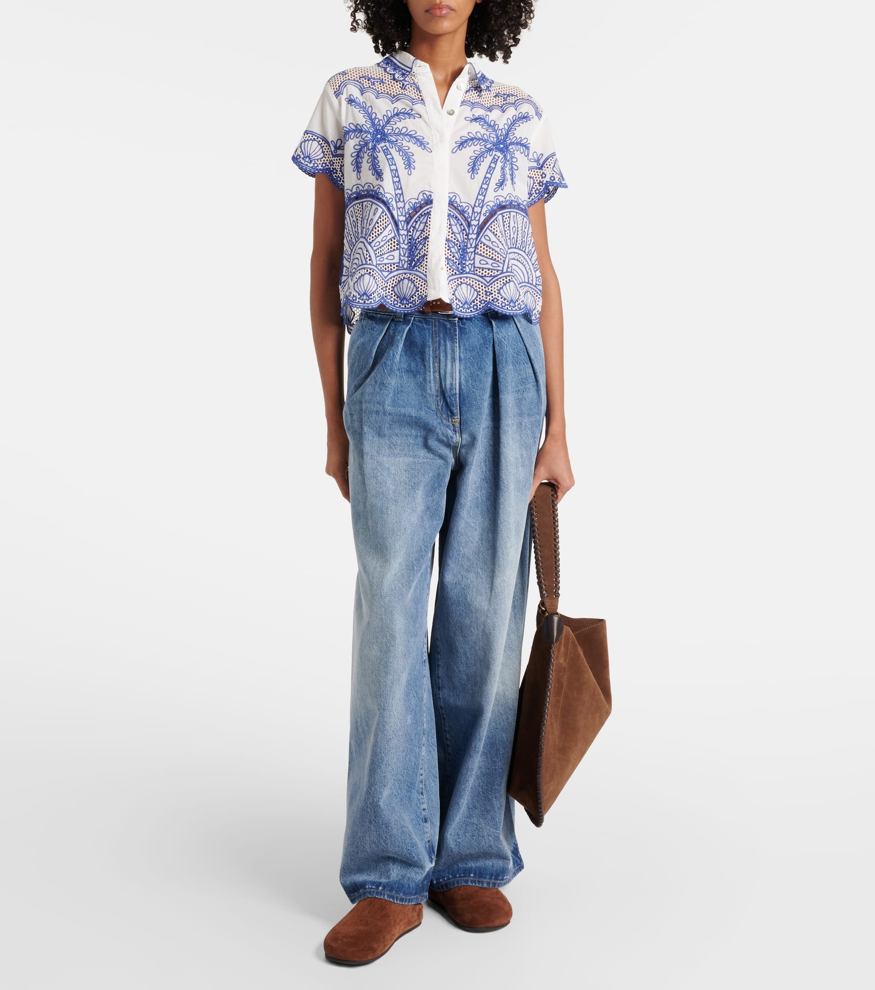 Sunny Crochet wide-leg jeans - 2
