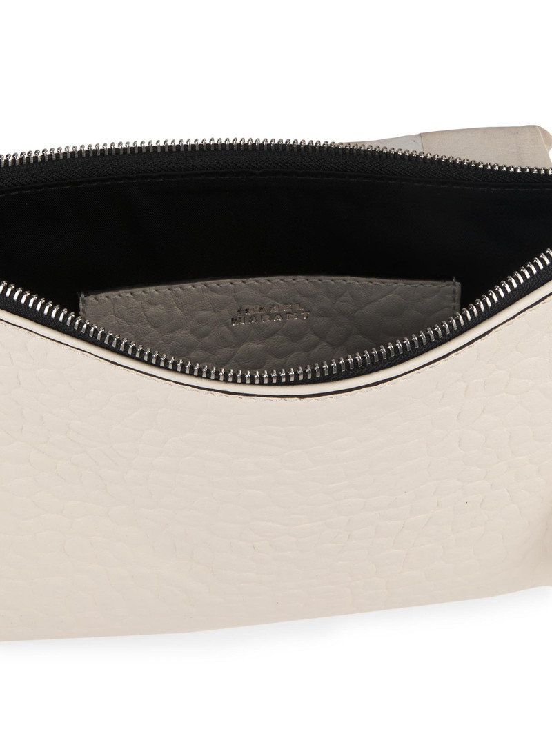 Women's Oskan Soft Zip Leather Shoulder Bag - Chalk 5