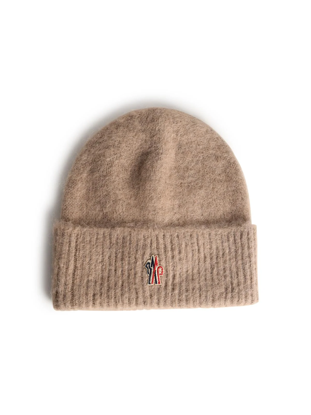 Moncler Grenoble Beige Alpaca And Wool Tricot Beanie Women - 1