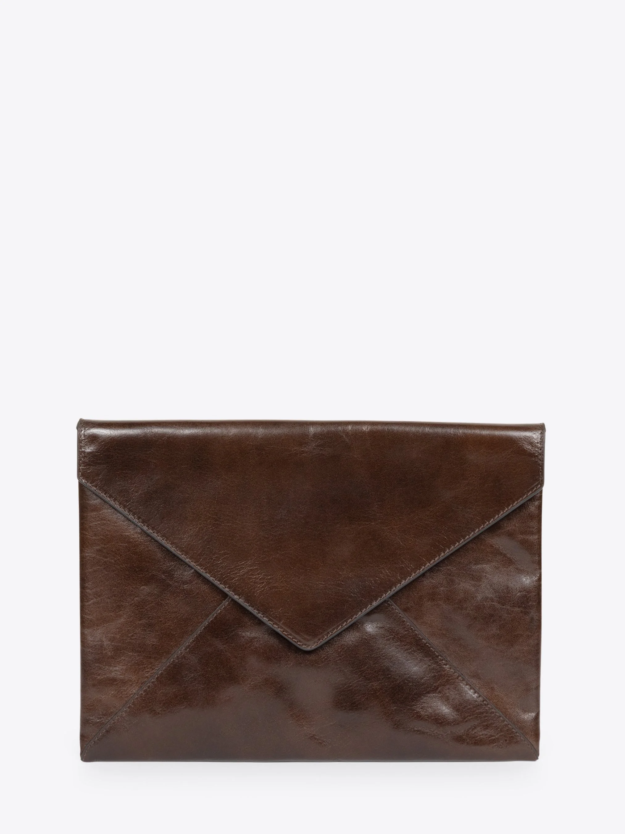 LARGE LEATHER ENVELOPE POUCH - 1