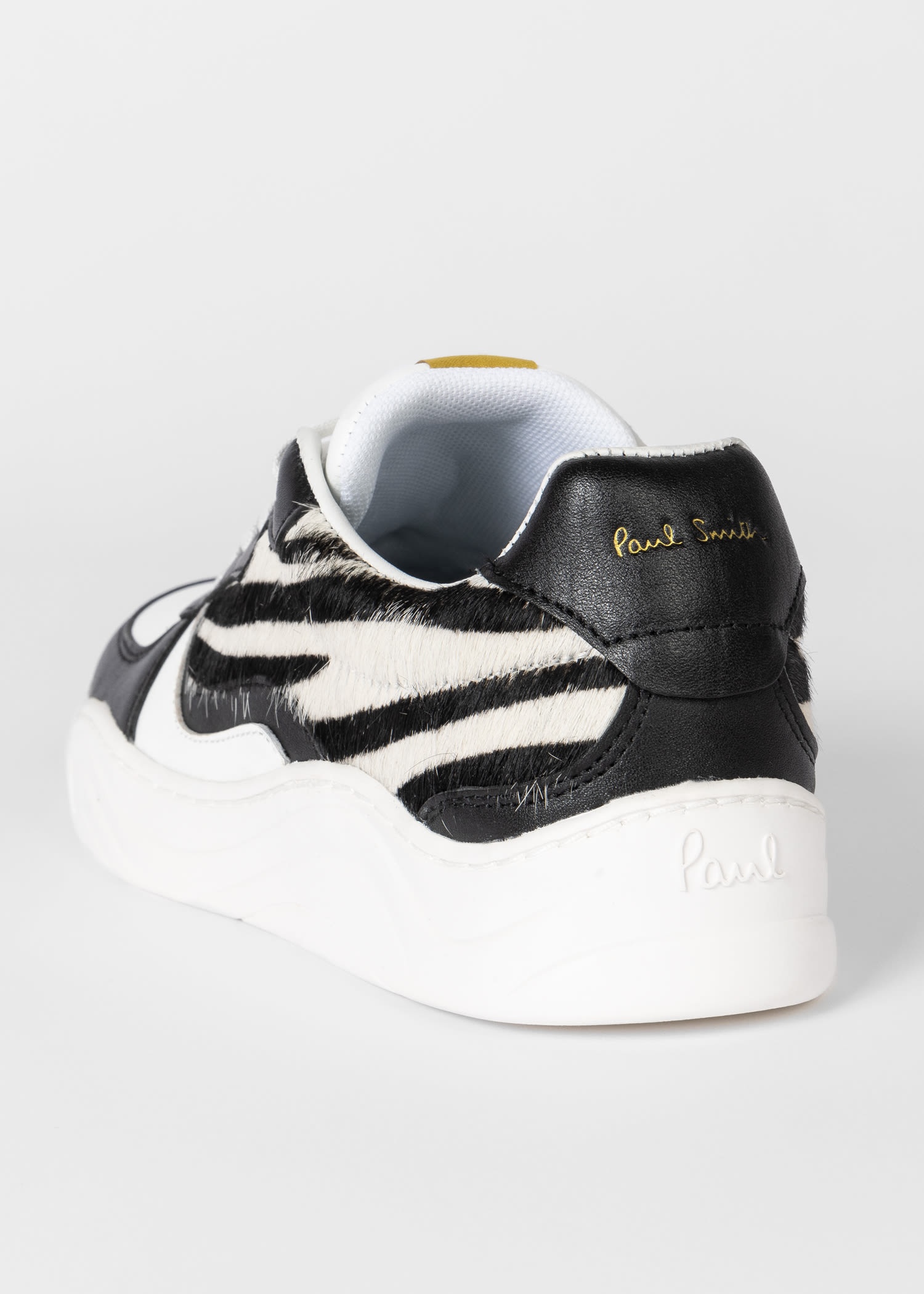 Leather Zebra 'Eden' Trainers - 4