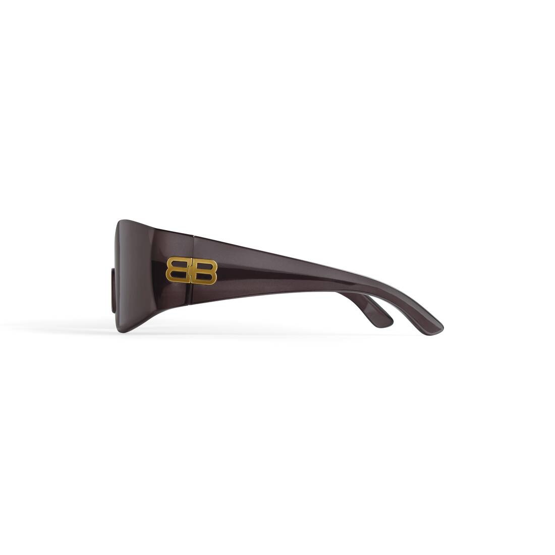 Hourglass Mask Sunglasses in Black - 4