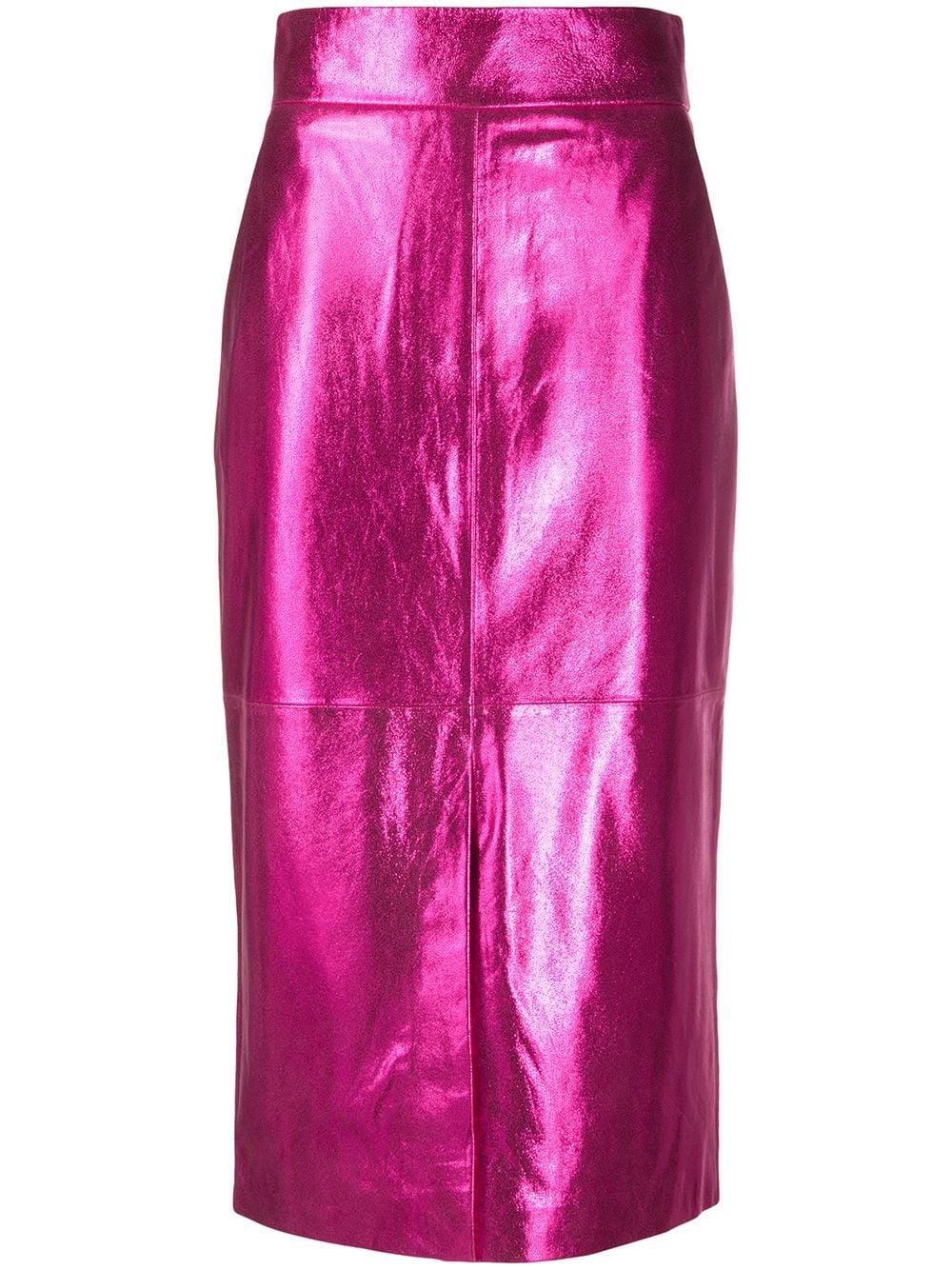 metallic finish skirt - 1