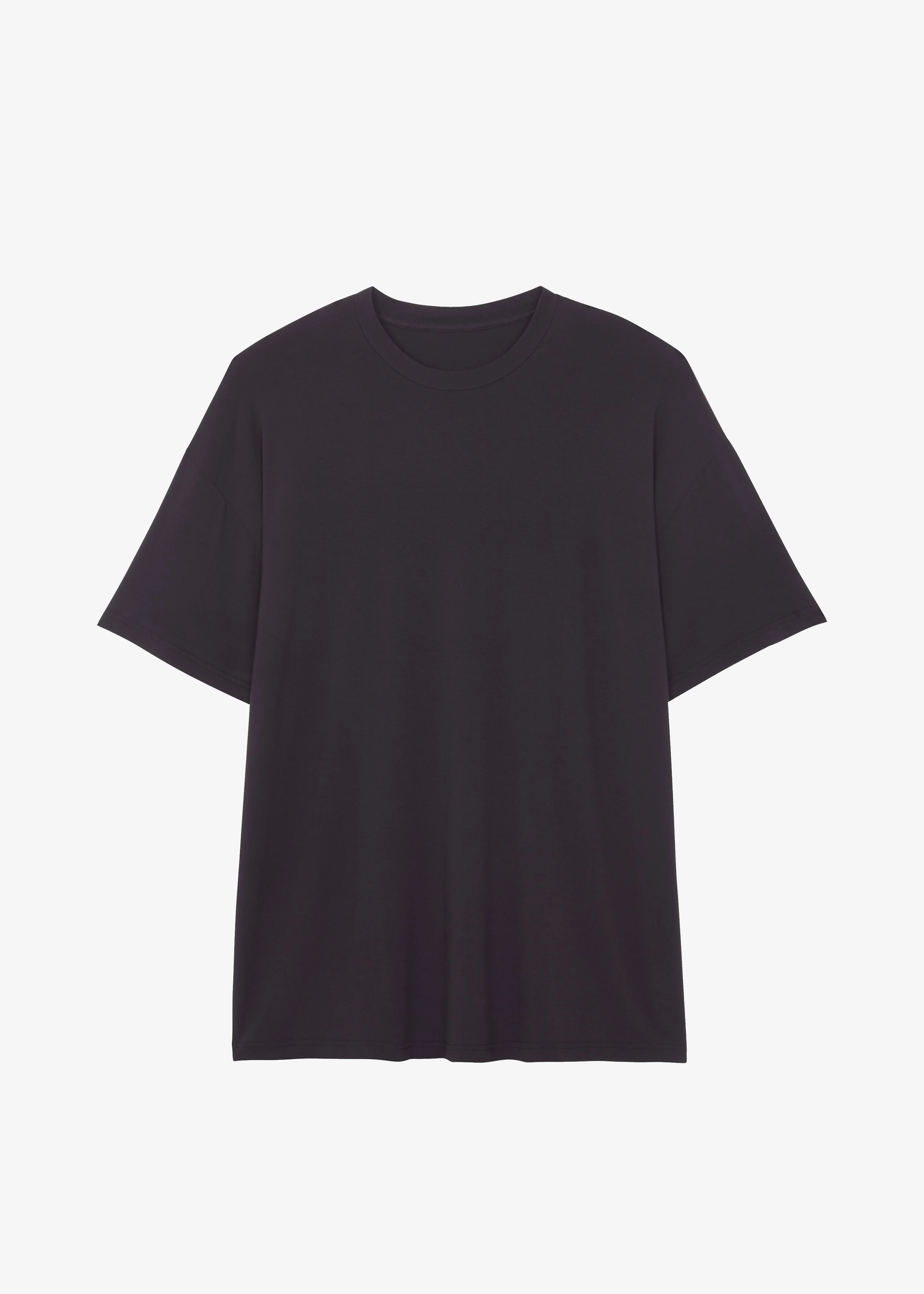 Ella Boxy Tee - Dark Plum - 1