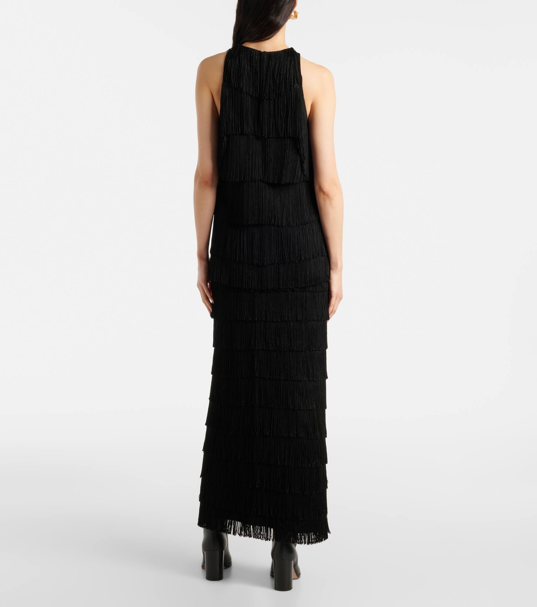 Emotional Essence II fringed jersey top - 3