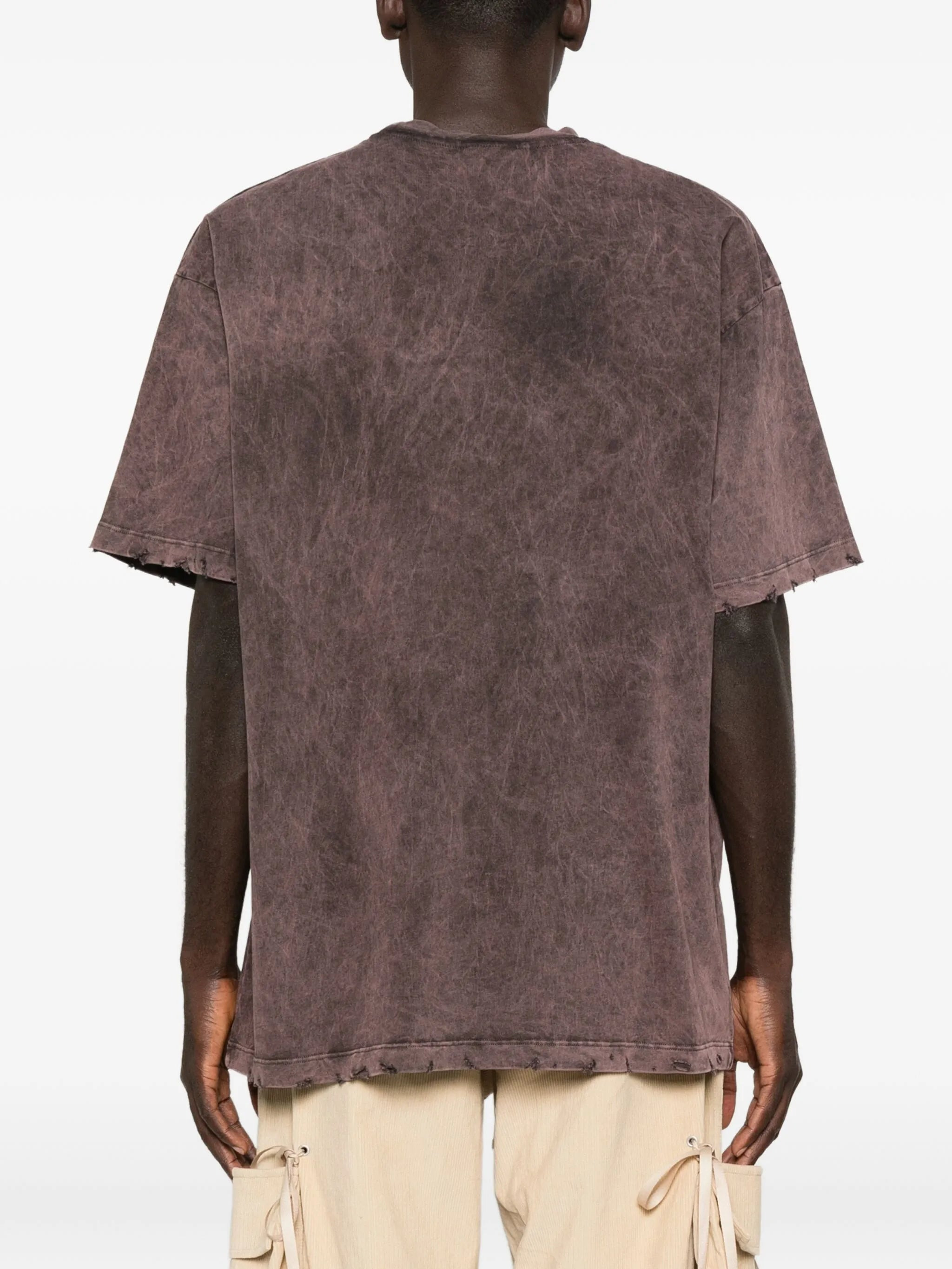 Gcds Distressed-effect Graphic-print T-shirt - 3