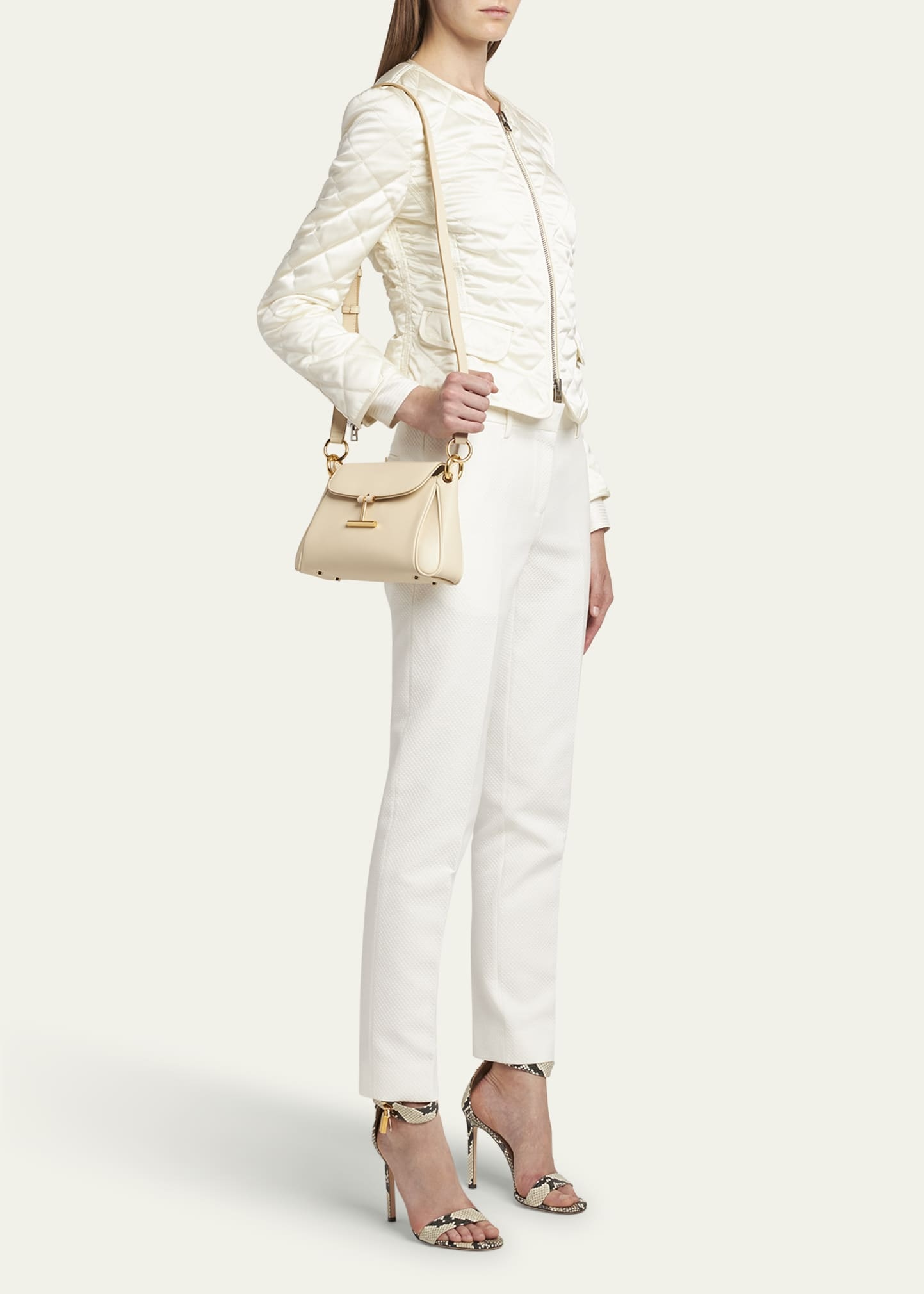 Tara Small Shoulder Bag in Grain Leather - 6