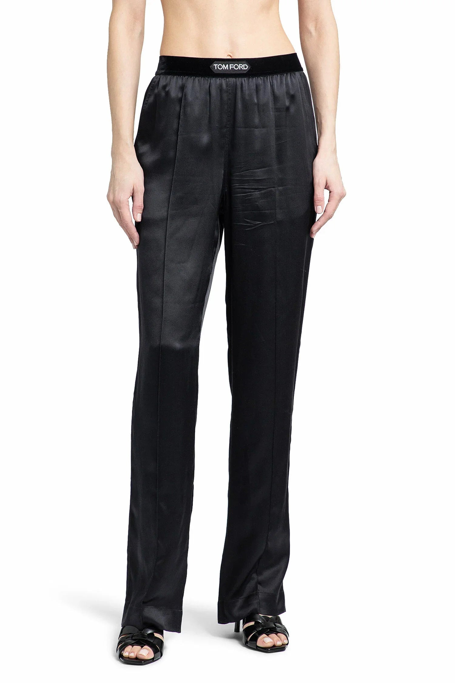 TOM FORD WOMAN BLACK TROUSERS - 1