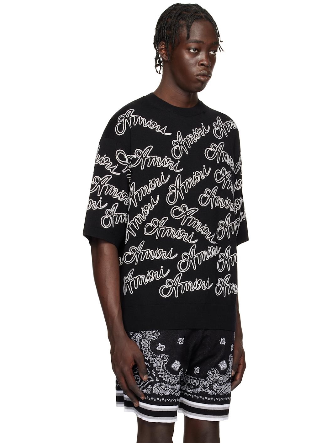 Black 'Amiri' Script Sweater - 2