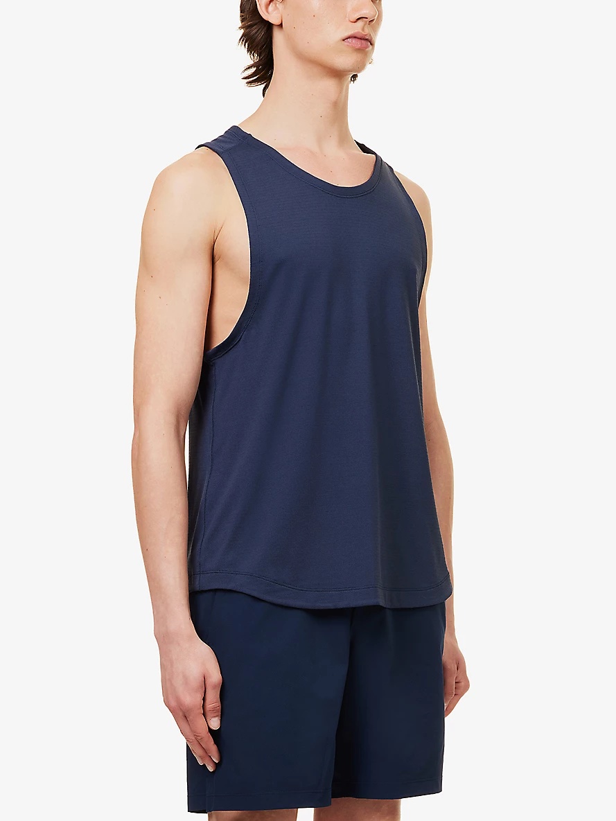 License To Train scoop-neck stretch recycled-polyester-blend top - 3