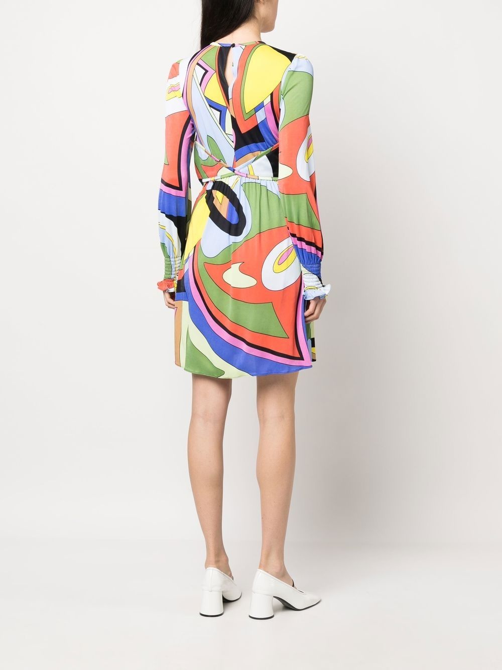 graphic-print mini dress - 4