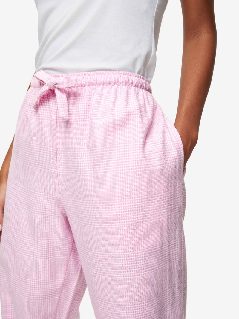 Women's Lounge Trousers Kelburn 32 Brushed Cotton Pink - 2