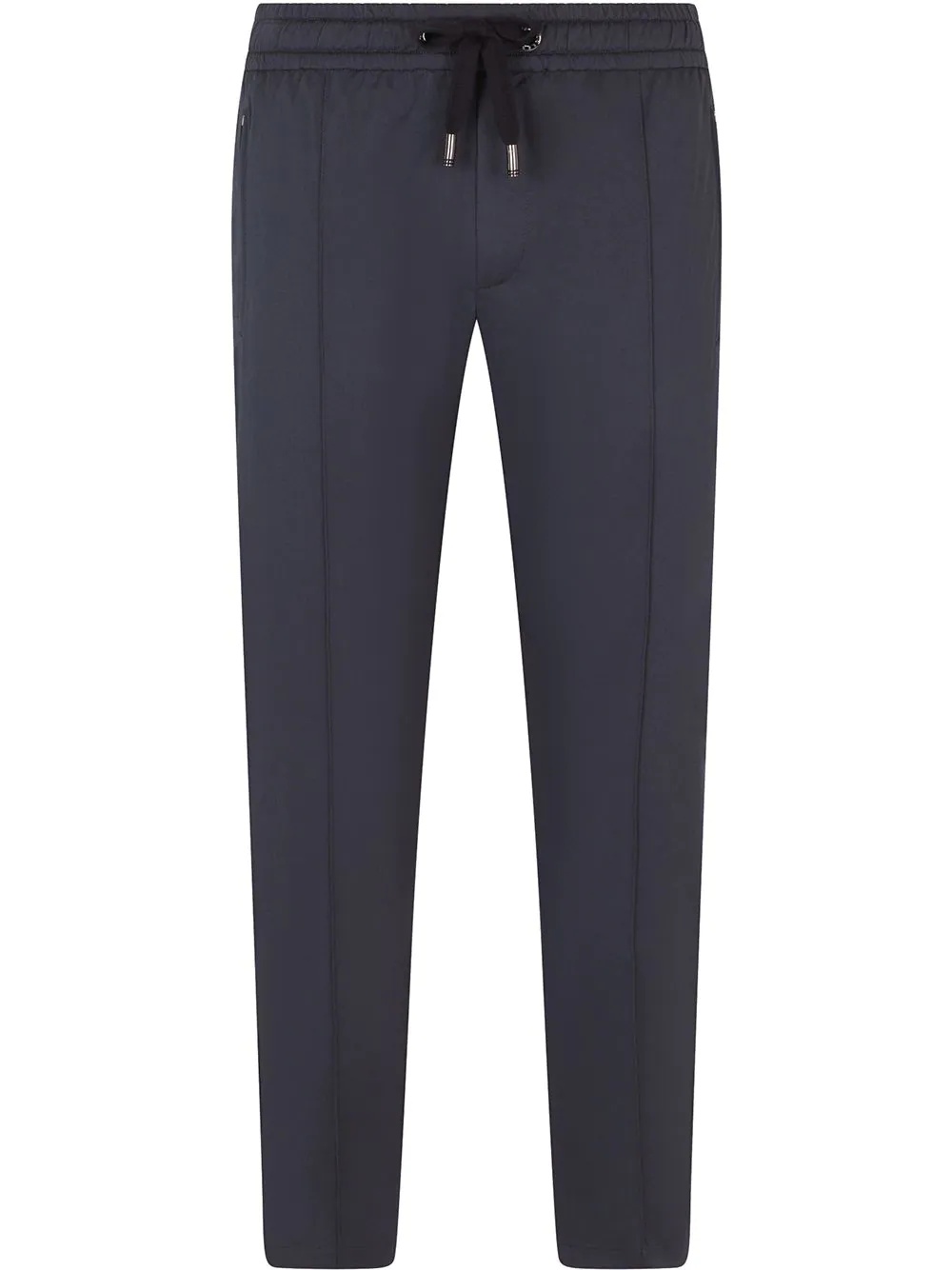 drawstring straight-leg trousers - 1