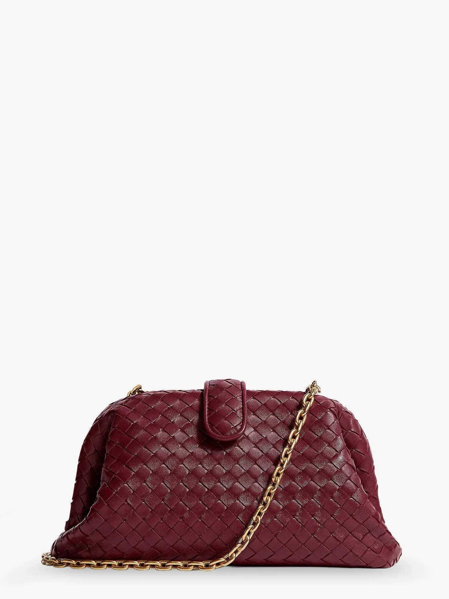 Bottega Veneta Lauren 1980 Intrecciato Leather Handbag Purple - 1