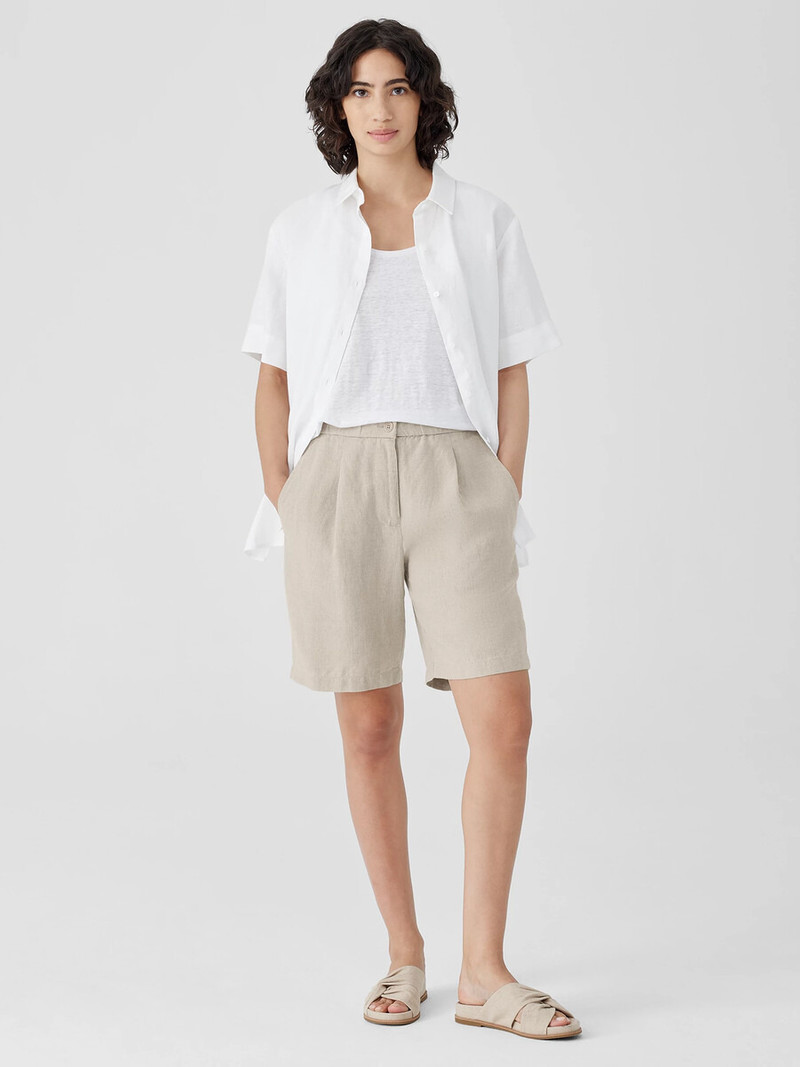 Organic Linen Shorts 2