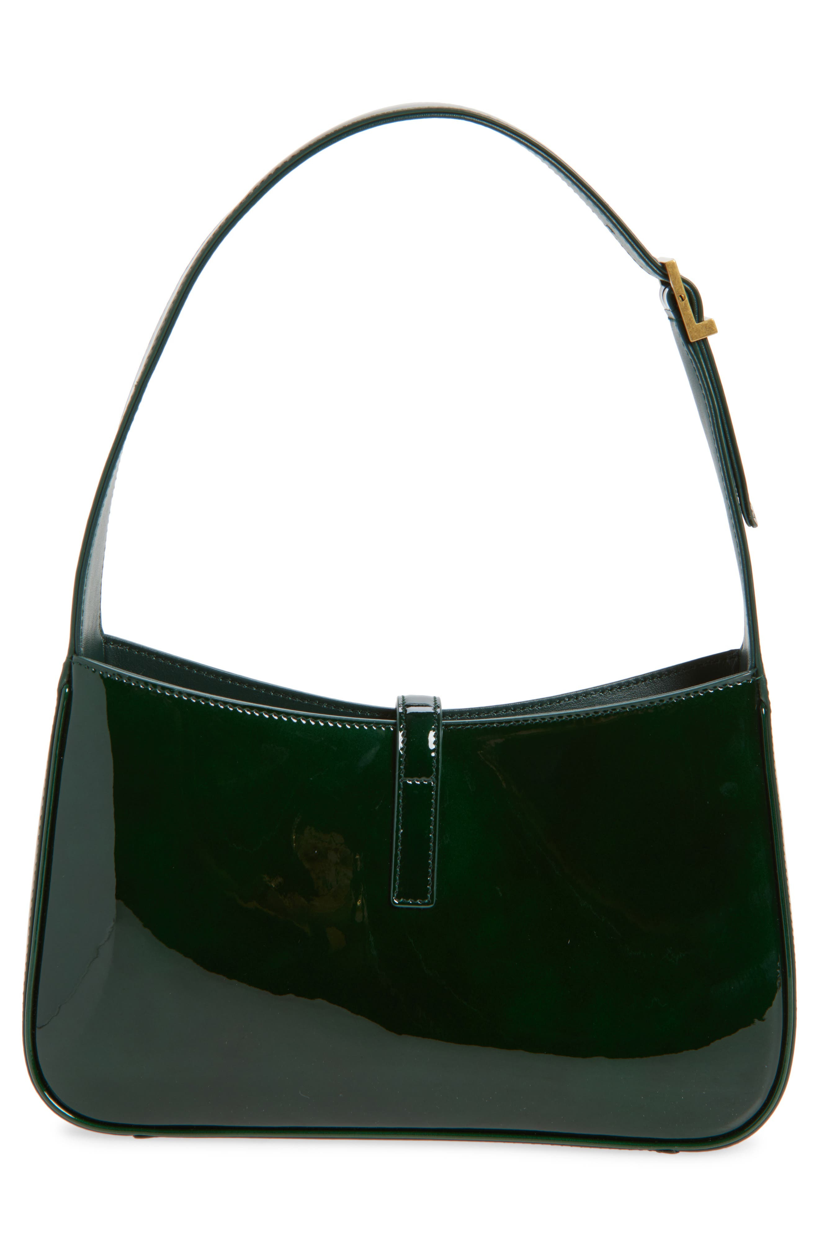 Saint Laurent Small Le 5 À 7 Patent Leather Shoulder Bag in Fir Leaf at Nordstrom - 3