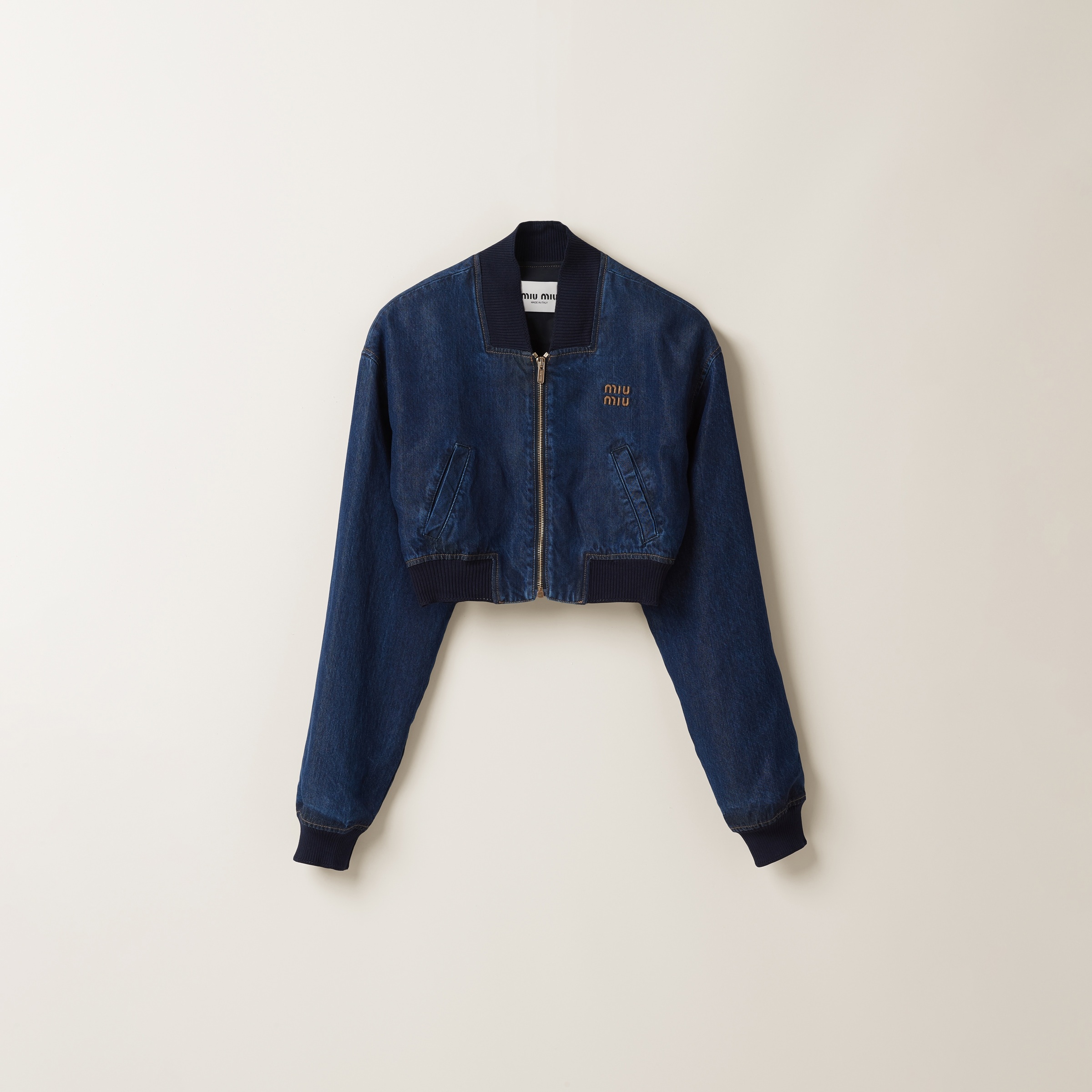Denim blouson jacket - 1