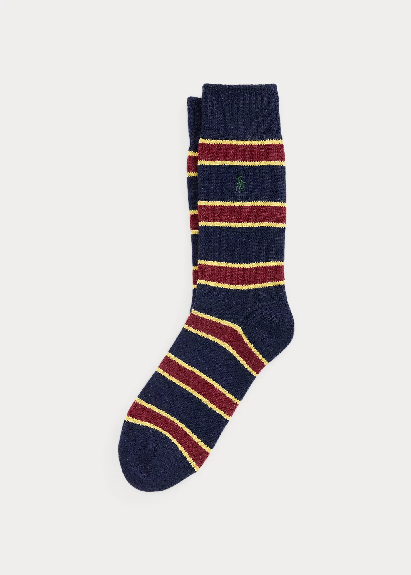 Repp-Stripe Wool-Blend Socks - 1
