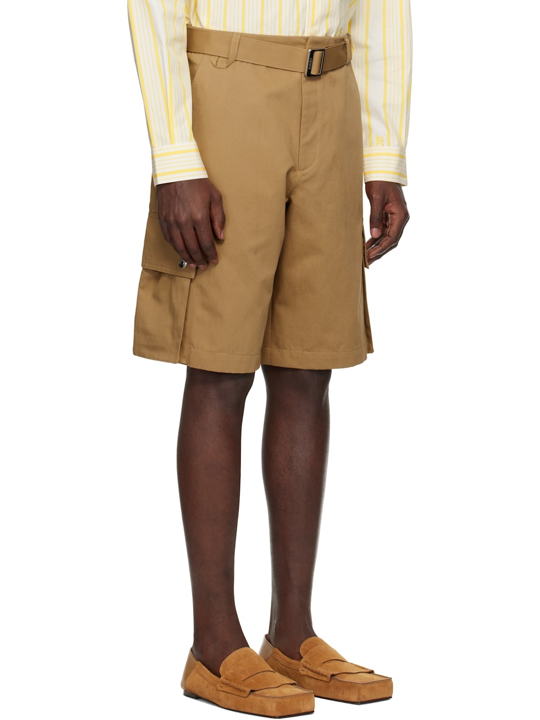 Tan La Croisière 'The cargo bermuda' Shorts - 2