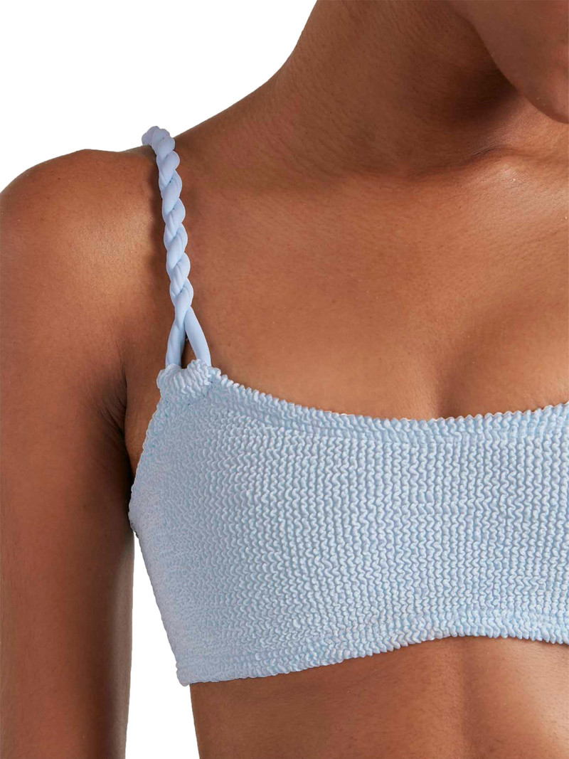 Women's Phoebe Rope Strap Bikini - Metallic Ice Blue 5
