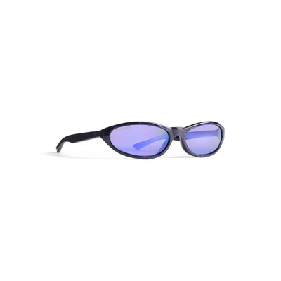BALENCIAGA Neo Round Sunglasses in Purple outlook