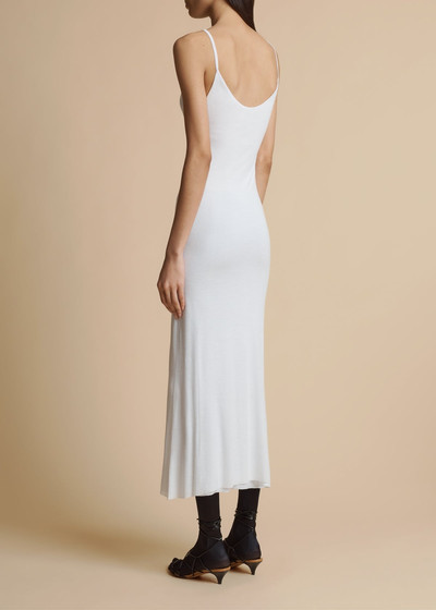 KHAITE The Leesal Dress in White outlook