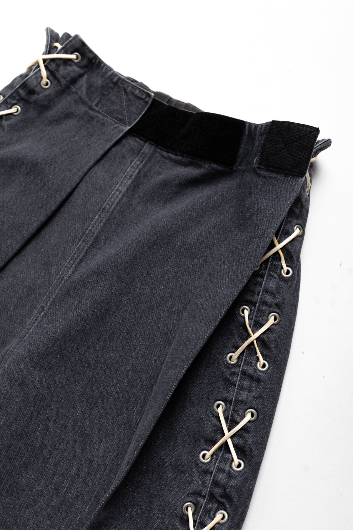 14oz Black Denim EASY RANCH GO Shorts - Faded Black - 10