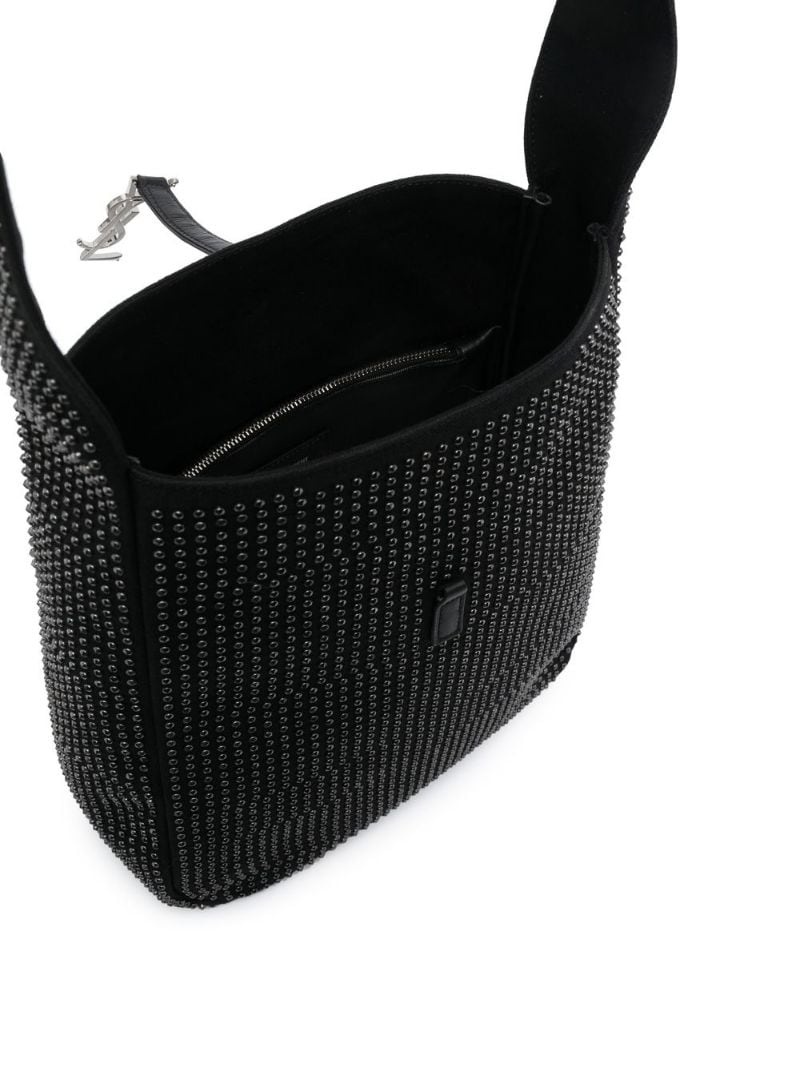 YSL-plaque studded shoulder bag - 5