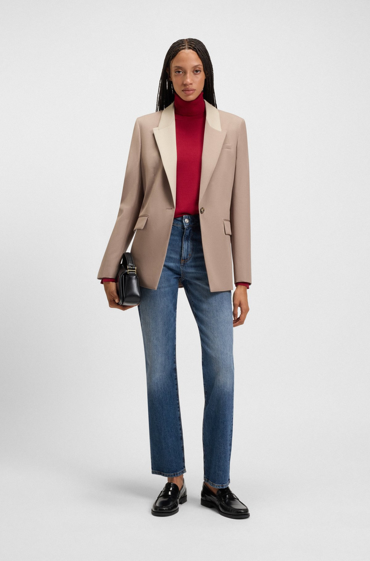SLIM-FIT JEANS IN BLUE COMFORT-STRETCH DENIM - 3