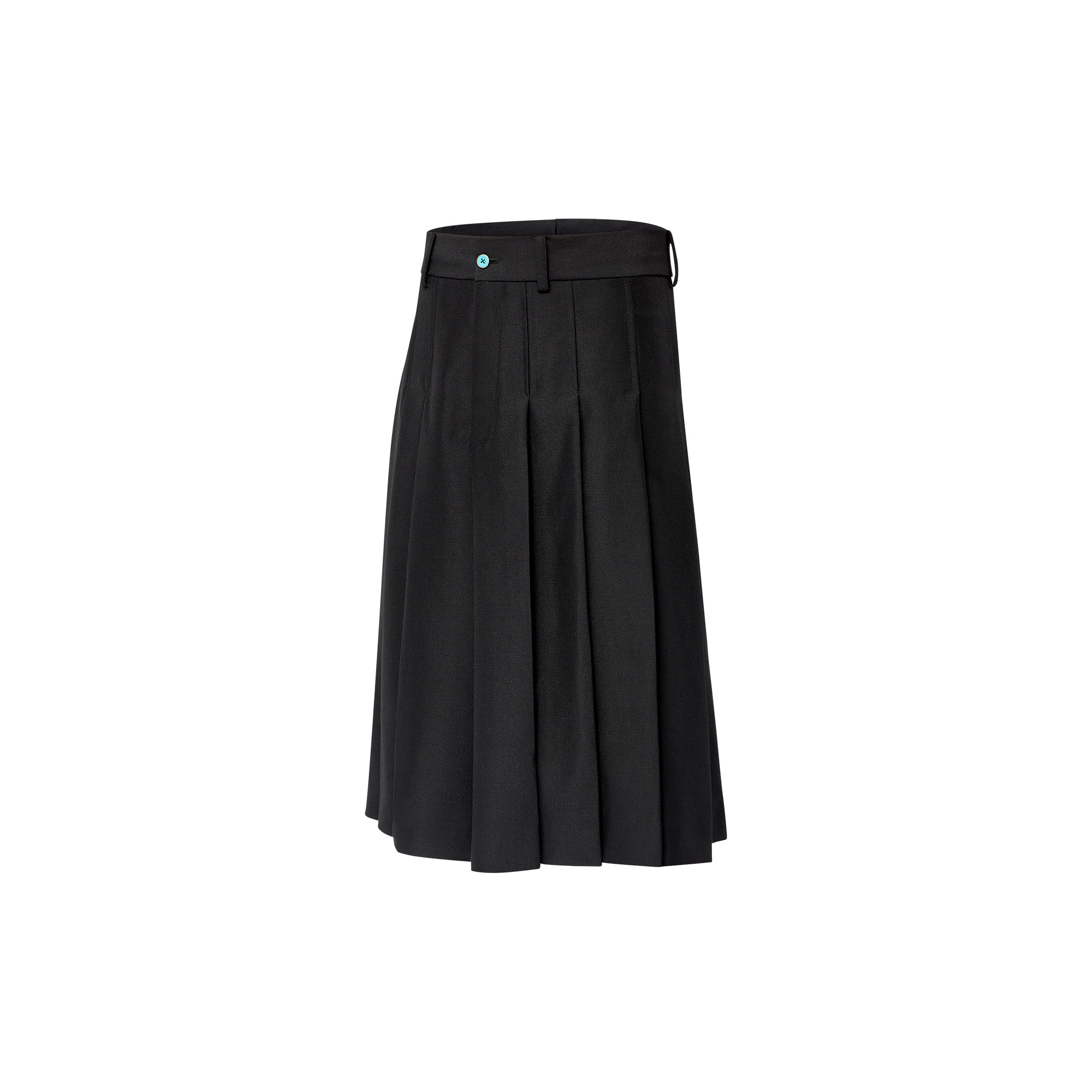 Tailored Pleated Wool Shorts - 2