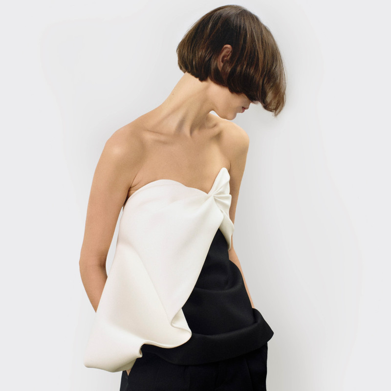 CELINE mini dress IN wool and silk cady outlook