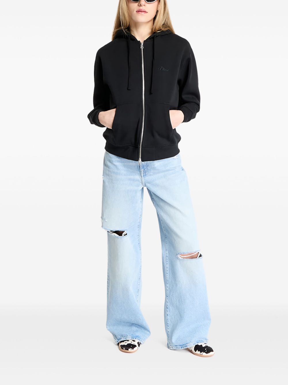 zip-up hoodie - 3