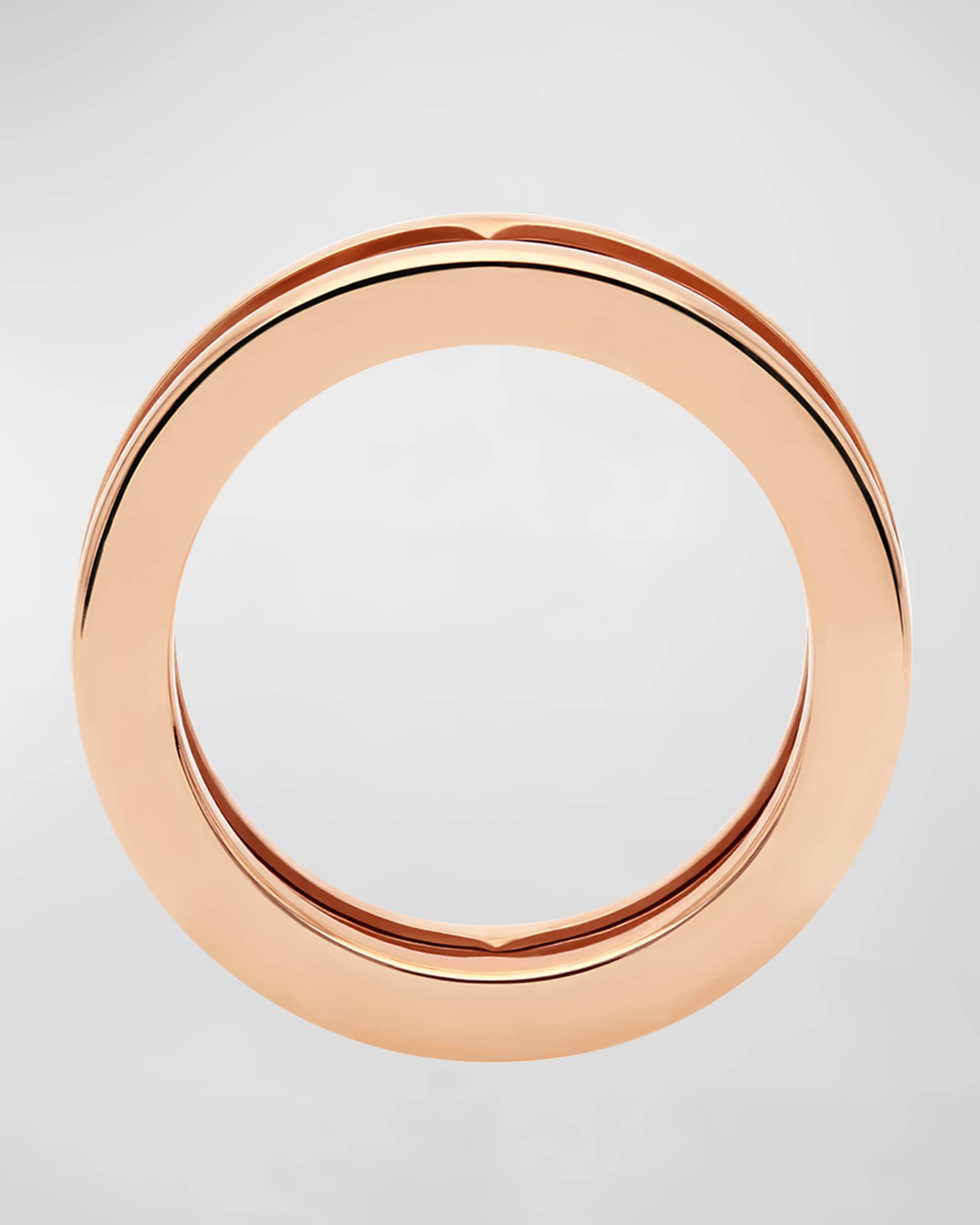 B.Zero1 Rose Gold 1-Band Logo Ring, EU 52 / US 6 - 3