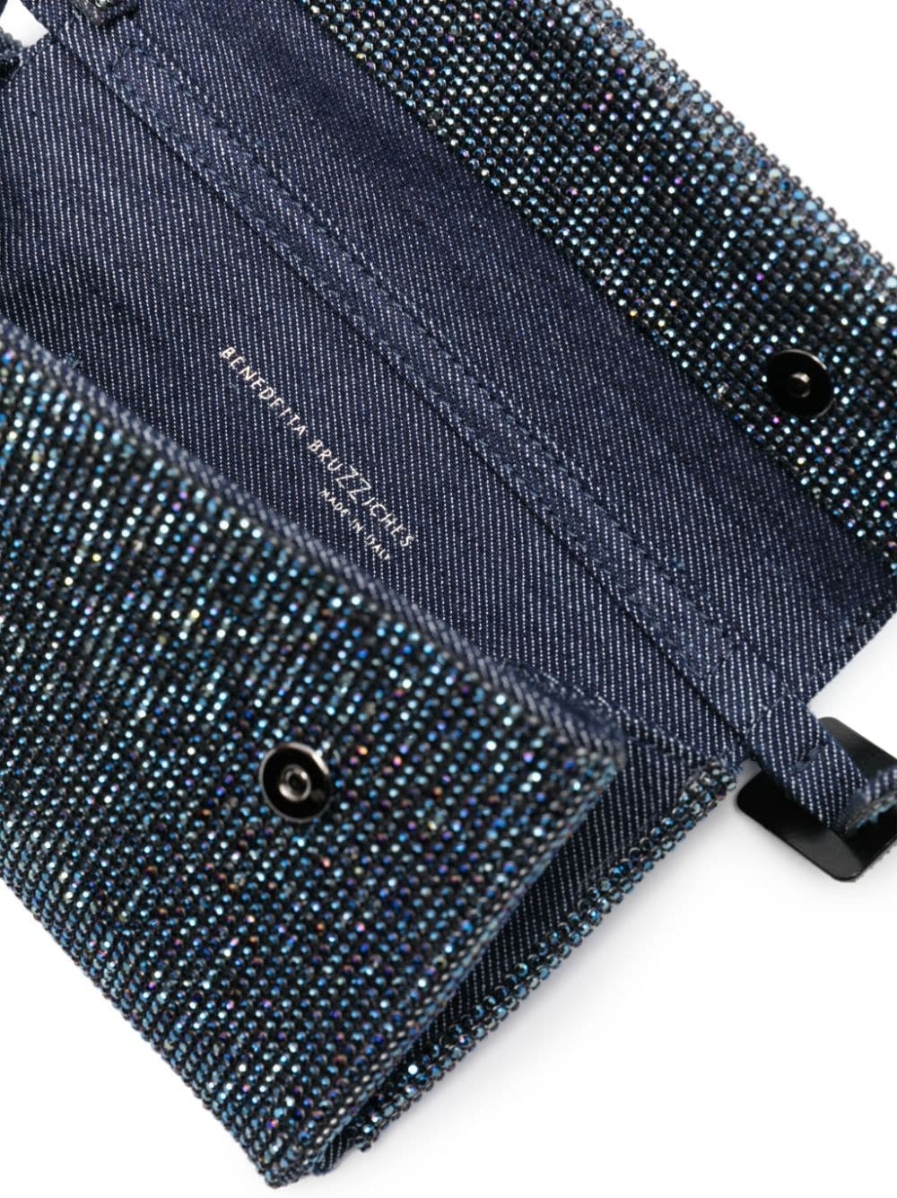 Vitty La Mignon rhinestone-embellished denim bag - 5