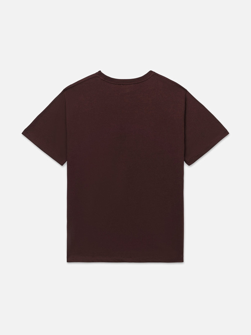 FRAME Ritz Men's Tee in Bordeaux outlook