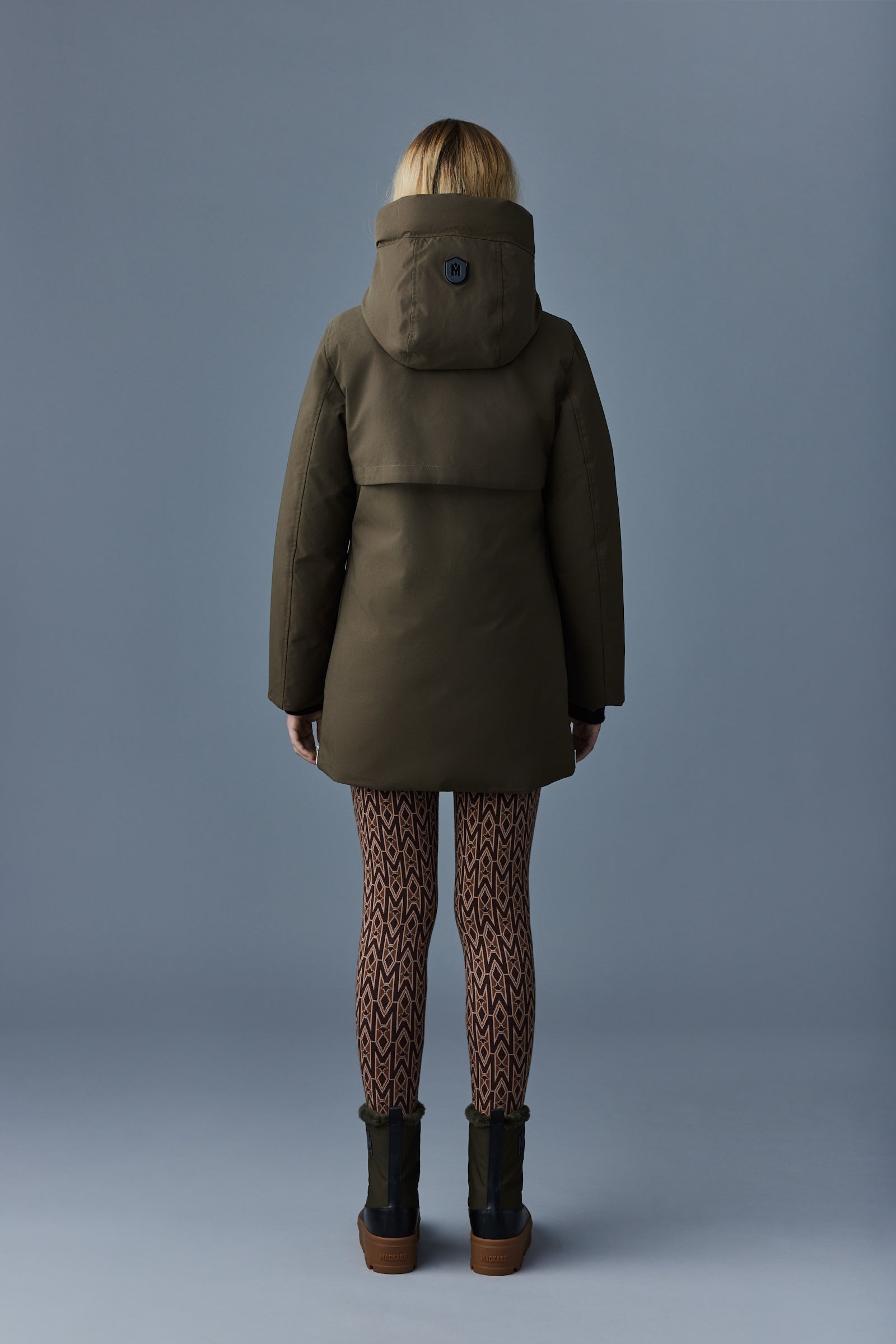 KINSLEE 2-in-1 oversized down parka with bib - 4