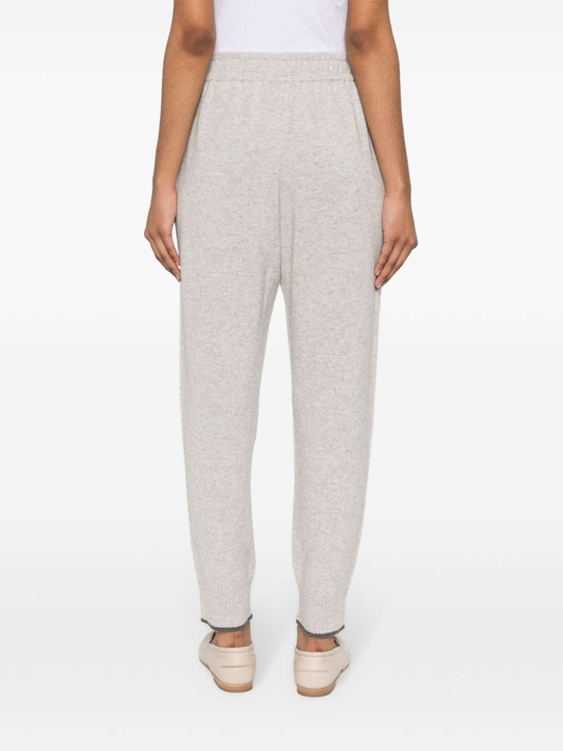 mid-rise cashmere track trousers 4