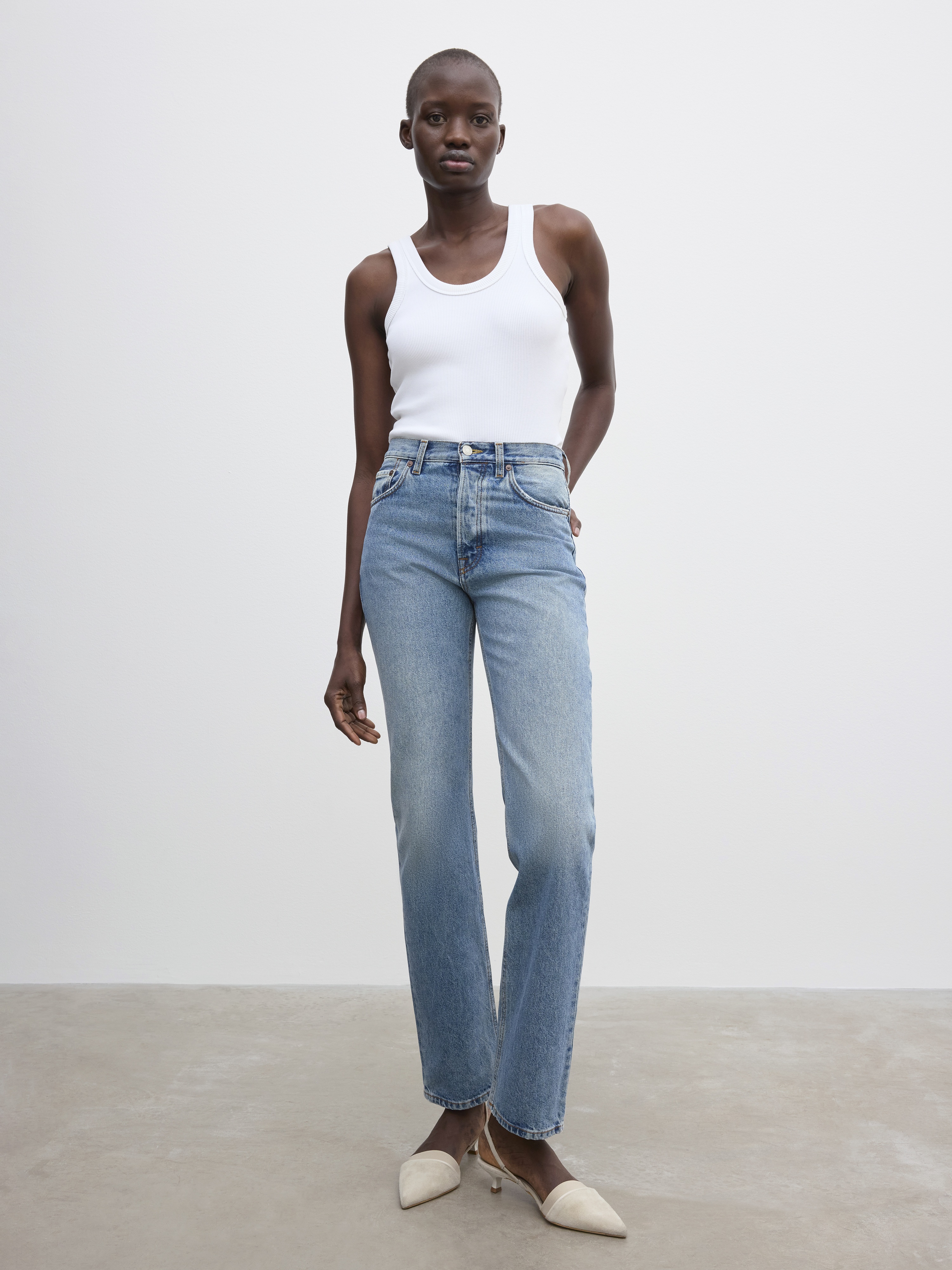 Straight Leg Denim - 2