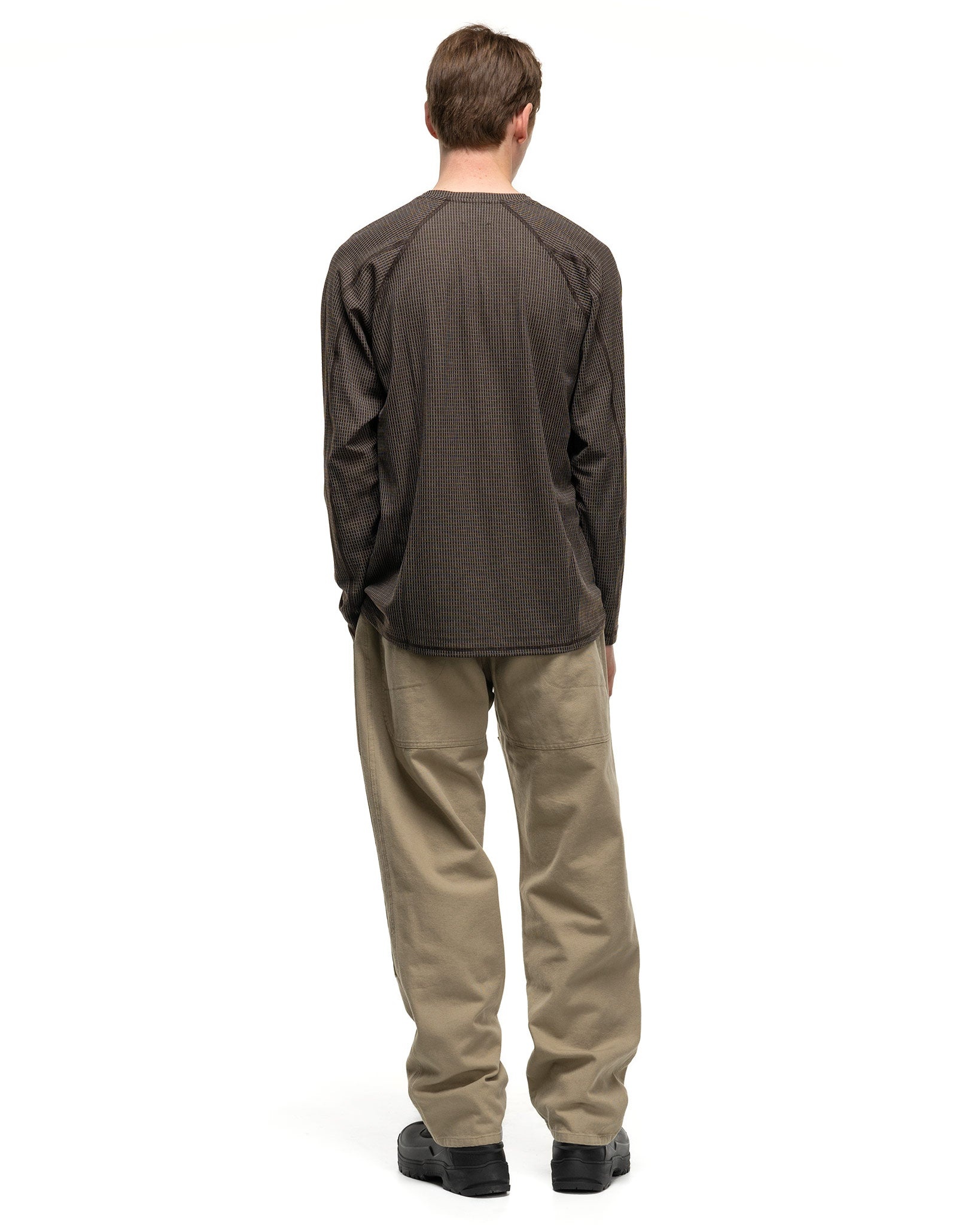 ROA Base Layer Stretch Ripstop Longsleeve Dark Brown