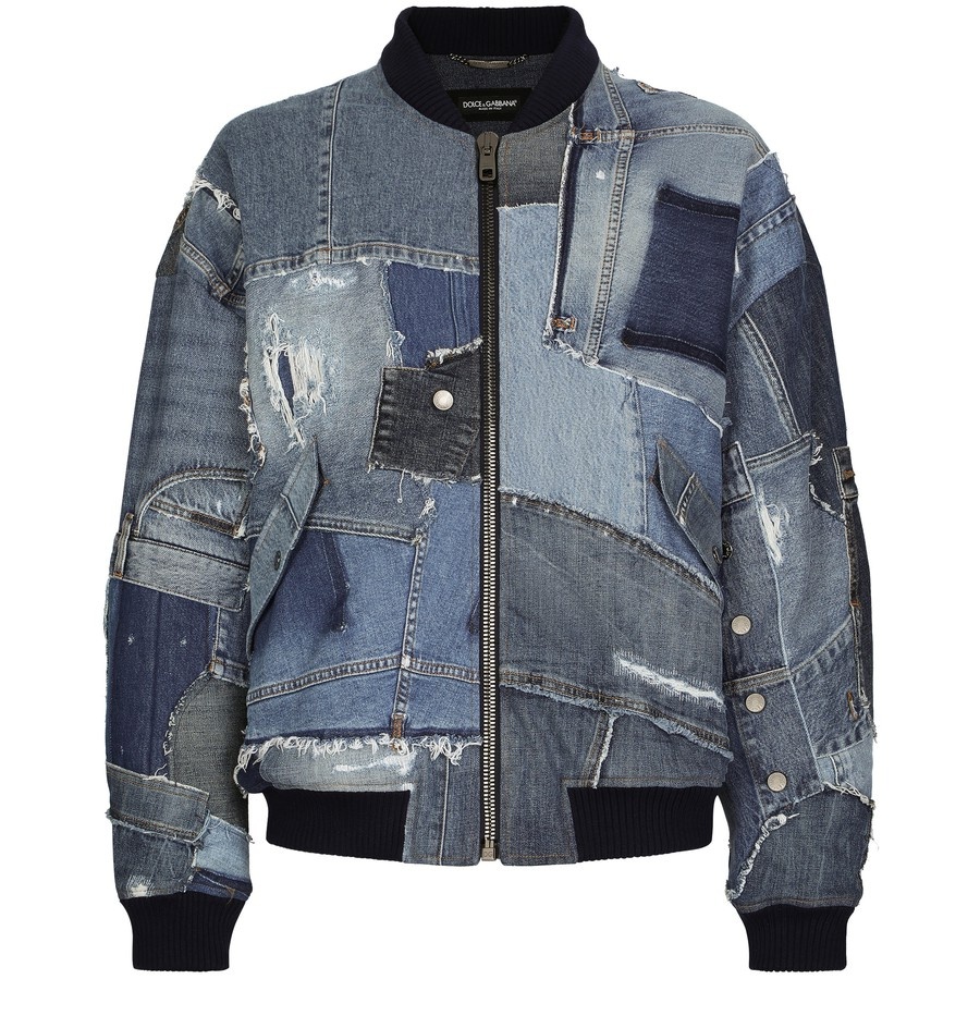Dolce & Gabbana Stretch patchwork denim jacket | 24s