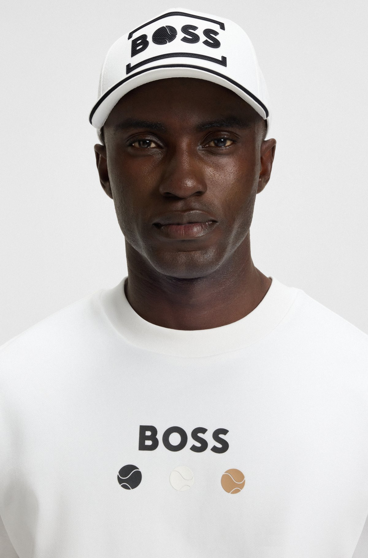 COTTON-TWILL CAP WITH TENNIS-INSPIRED LOGO ARTWORK - 4