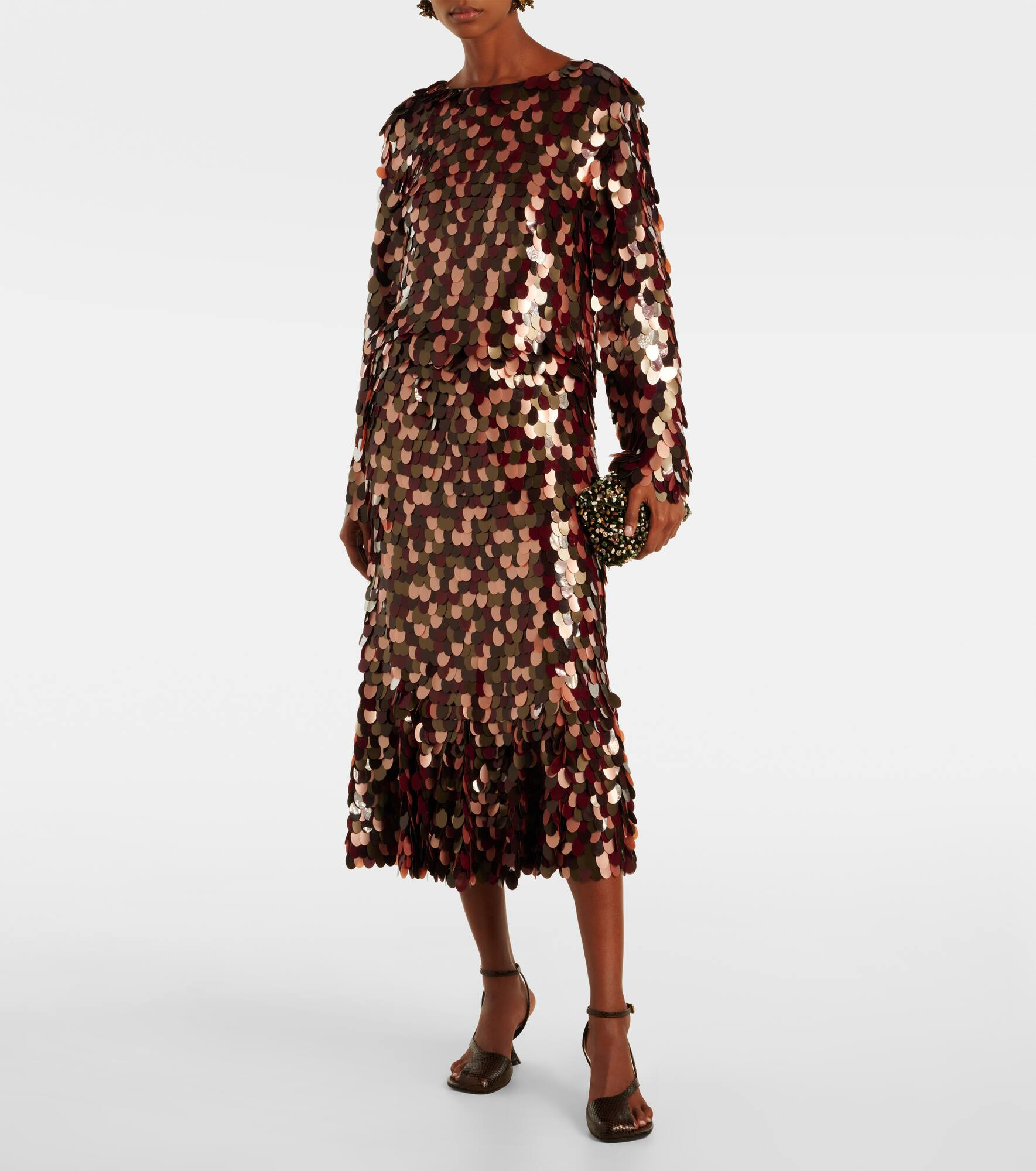 Sequined midi skirt - 6