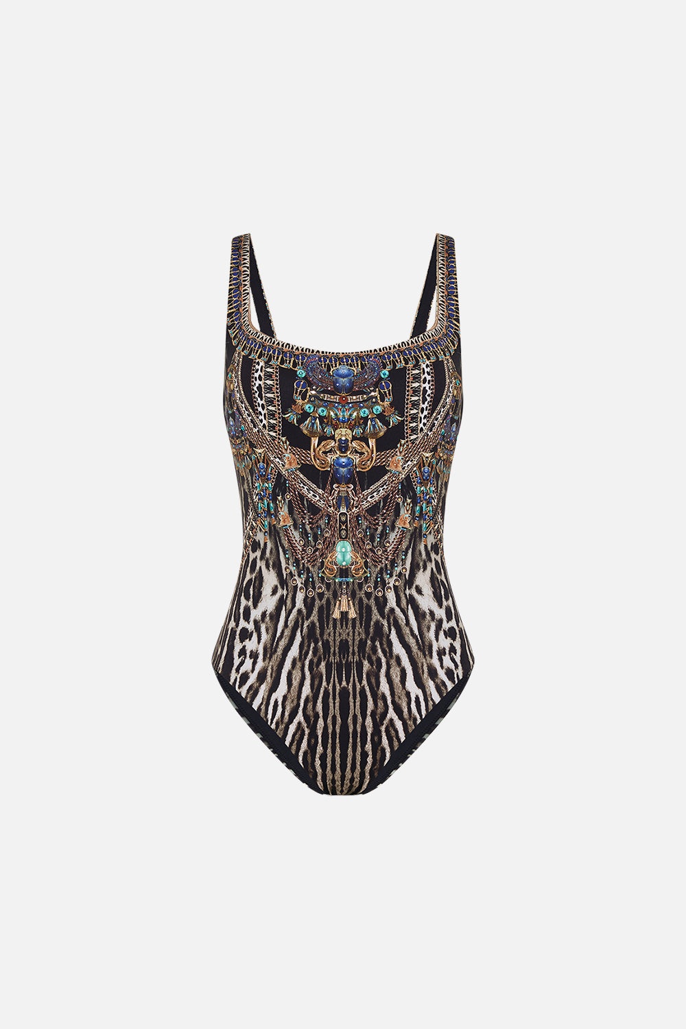 UNDERWIRE  SQUARE NECK ONE PIECE - 1