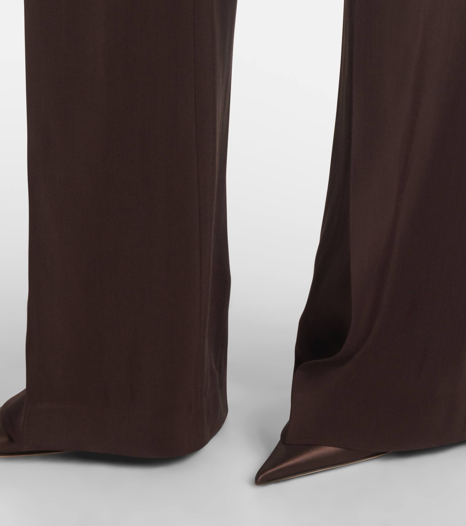 Pleated high-rise wide-leg pants - 5